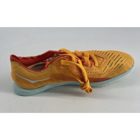 HOKA CIELO X 2 LD Track Spike Running Girls Kids Size 4 Blue Orange Sprint New - Picture 3 of 9